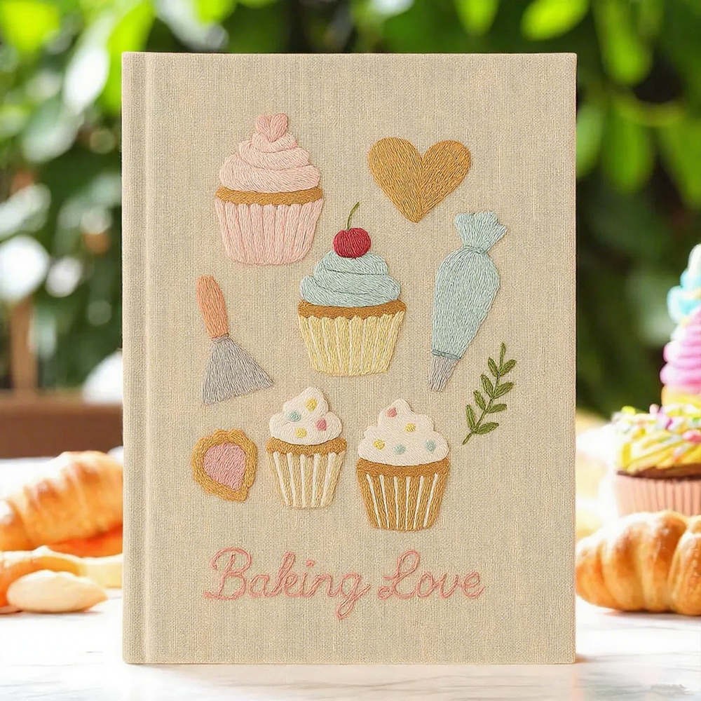 Custom Embroidered Recipe Book Christmas Gift For Mom Grandma Family