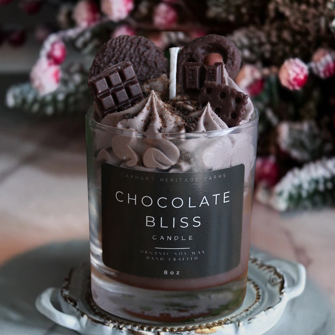 Chocolate Bliss Dessert Candle