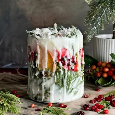 Holiday and Christmas Candle Home Decor
