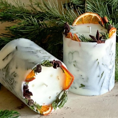 Holiday and Christmas Candle Home Decor