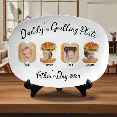Personalized Daddy's Grilling Platter For Father's Day Gift Ideas