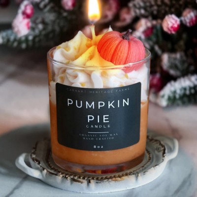 Pumpkin Pie Dessert Candle