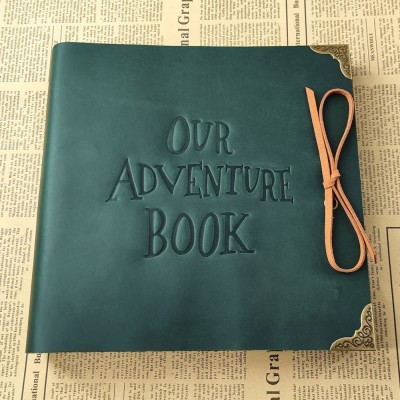 Personalized Our Adventure Book Leather Photo Album Gift for Him and Her Valentine's Day Anniversary