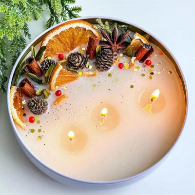 Holiday and Christmas Candle Home Decor
