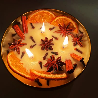 Holiday and Christmas Candle Home Decor