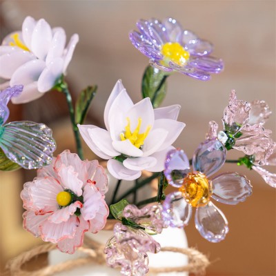 Personalized Glass Birth Month Flower For Mother's Day Mom Grandma Unique Gift Ideas