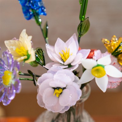 Personalized Glass Birth Month Flower For Mother's Day Mom Grandma Unique Gift Ideas