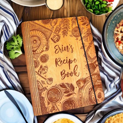 BEST SELLER ❗❗ Personalized Wood Recipe Book For Family Mom Mother's Day Gift Ideas