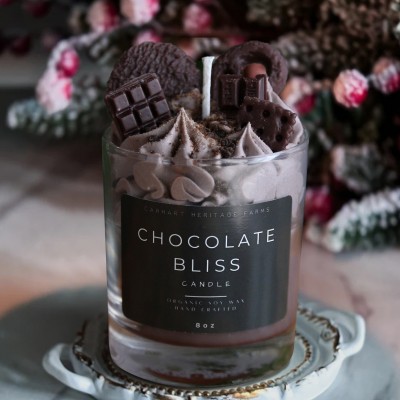 Chocolate Bliss Dessert Candle