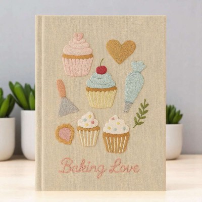 Custom Embroidered Recipe Book Christmas Gift For Mom Grandma Family