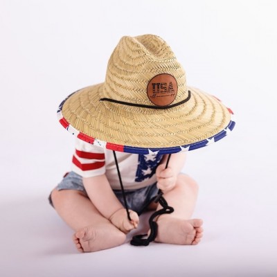 Personalized Straw Sun Name Patch Hat For Baby Toddler Adult